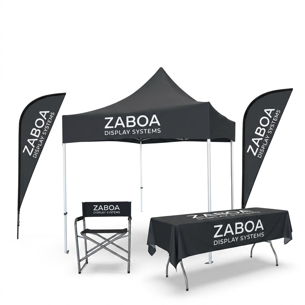 Zaboa Display Systems black event kit